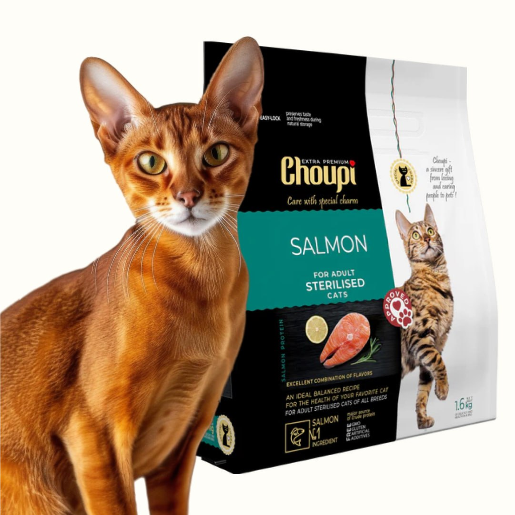 Dry food for sterilised cats - Salmon