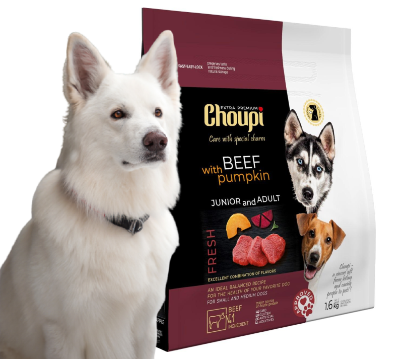 Dry food for dogs - Beef with pumpkin