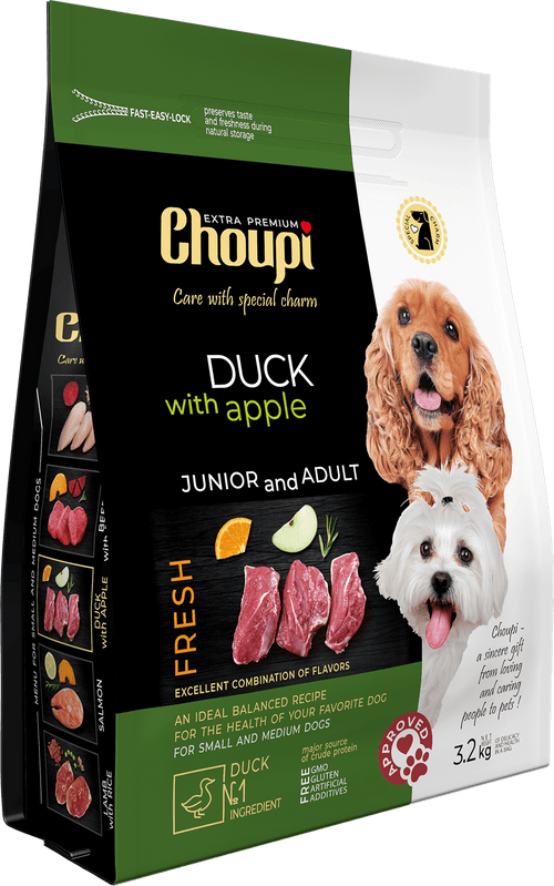 Dry food for dogs - Duck with Apple