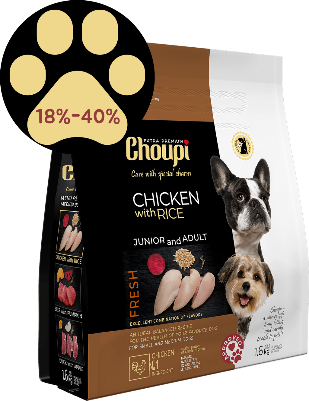 Dry food for dogs - Chicken with rice